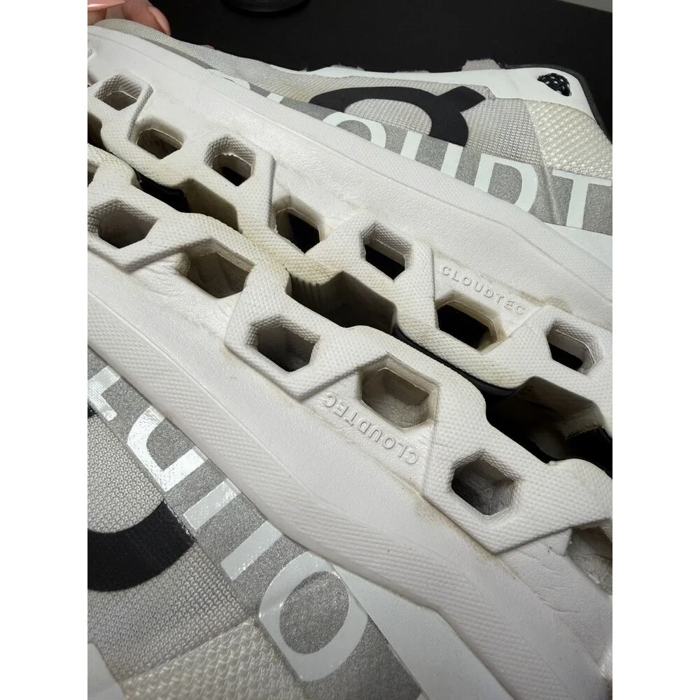 On CloudMonster Running Shoes White Black Womens Size 8.5 US Style# 61.98433 - Picture 15 of 15
